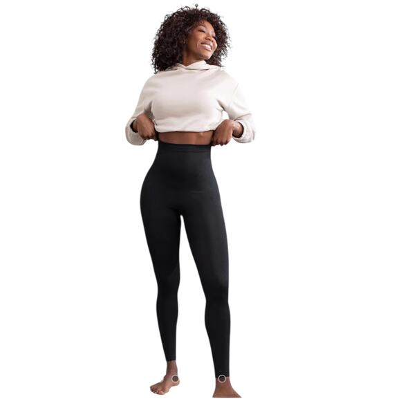 NWT Shapermint Essentials High Waisted Shaping Leggings Faja Size Large Black - Picture 1 of 14